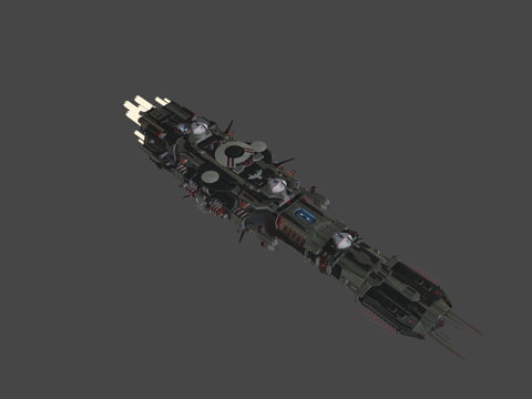  帝国远程护卫舰‘项目101’3d模型 