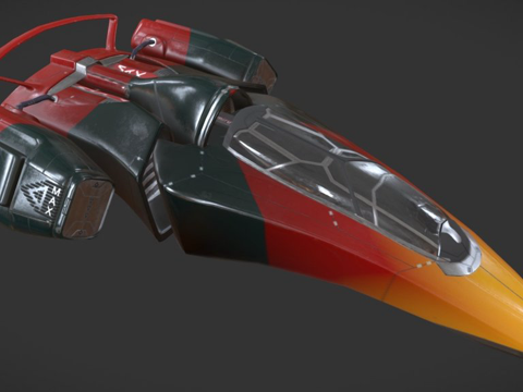  最大德尔塔DL飞船3d模型 