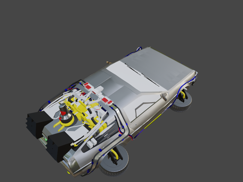  年德罗宁 DMC-12s3d模型 