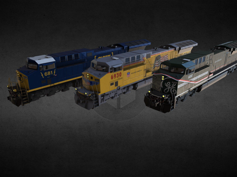  GE AC6000 CW3d模型 