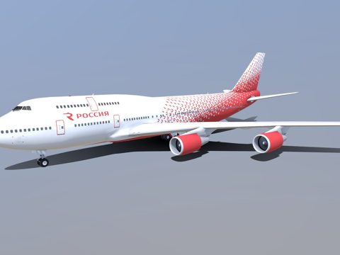  俄罗斯波音7473d模型 