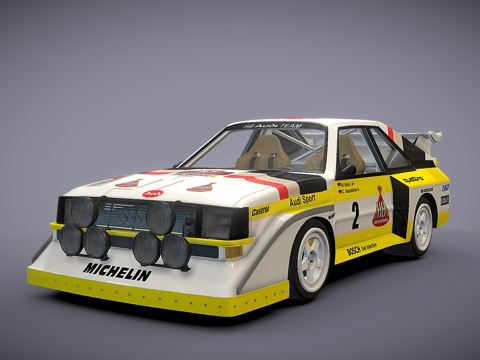  奥迪Quattro S1 E23d模型 