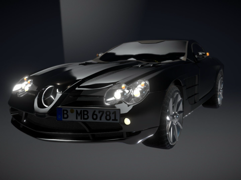 梅赛德斯-奔驰 SLR 迈凯轮 3D 模型3d模型 