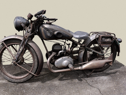  摩托车NSU-D 2013d模型 