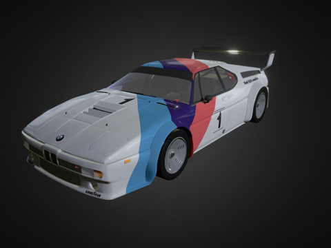  宝马M1职业赛车3d模型 