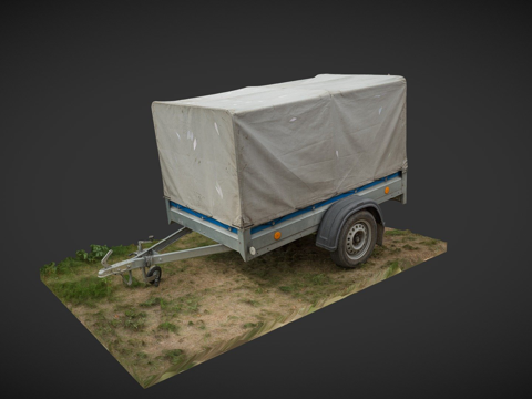  汽车拖车（3D扫描）3d模型 