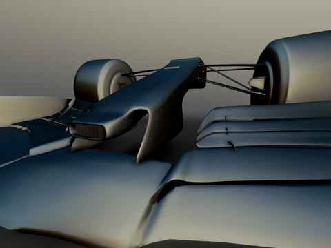  红牛2019前翼，悬挂旧3d模型 