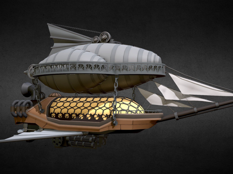  飞艇3d模型 