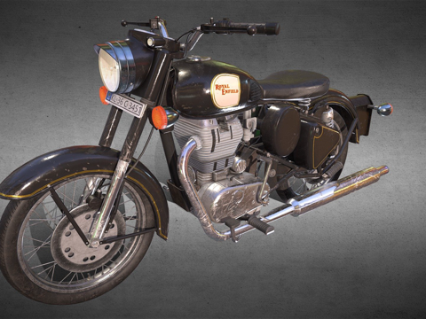  皇家恩菲尔德3d模型 