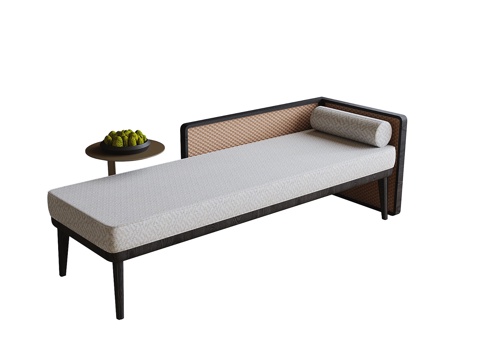  现代床尾凳 长凳3d模型 