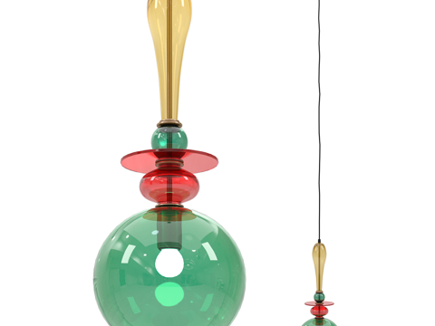  现代简约吊灯 吊灯 简约吊灯 餐厅吊灯 客厅吊灯 玻璃吊灯3d模型 