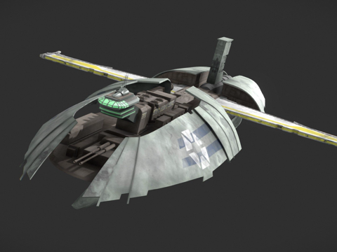  慷慨级星际护卫舰3d模型 