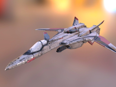  太空船超时空要塞YF-193d模型 