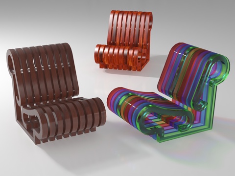  现代椅子3d模型 