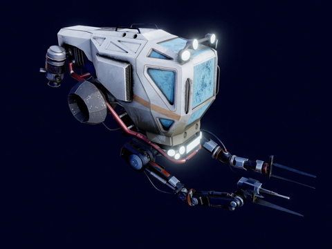  太空船 - 迷失太空3d模型 