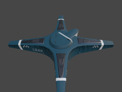  西蒙·斯特伦哈格警用飞艇3d模型 