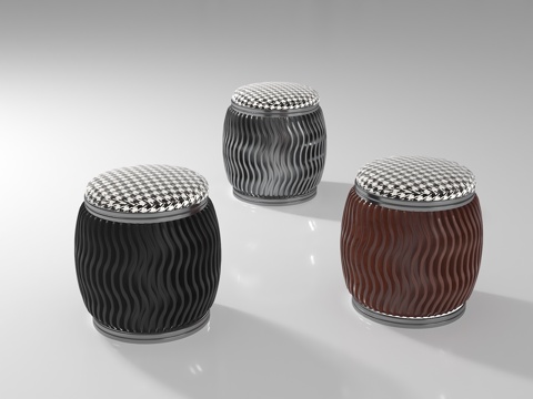  现代凳子3d模型 