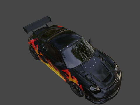  男爵的保时捷 Cayman 极品飞车：最高通缉3d模型 