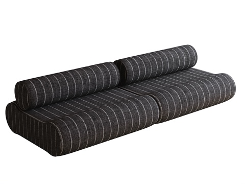  现代双人沙发3d模型 