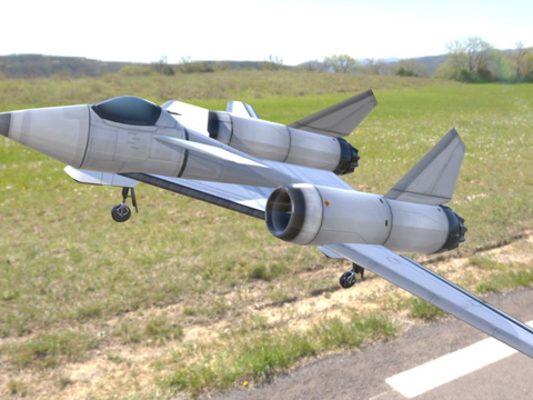  波兰空军PZL-230F蝎子喷气式战斗机3d模型 