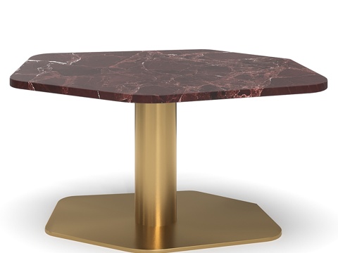  现代简约轻奢茶几 茶几 简约茶几 客厅茶几 圆形茶几3d模型 