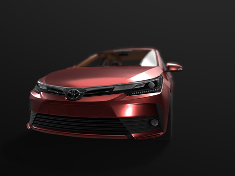  丰田卡罗拉e170-20173d模型 