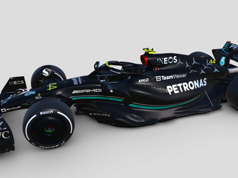  F1 2023 梅赛德斯 W143d模型 