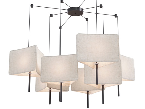  现代简约吊灯 吊灯 简约吊灯 餐厅吊灯 客厅吊灯 灯3d模型 