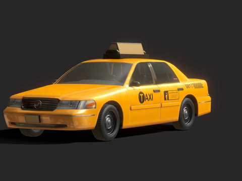  出租车更新3d模型 