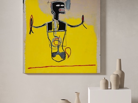  现代，简约，抽象，装饰画3d模型 