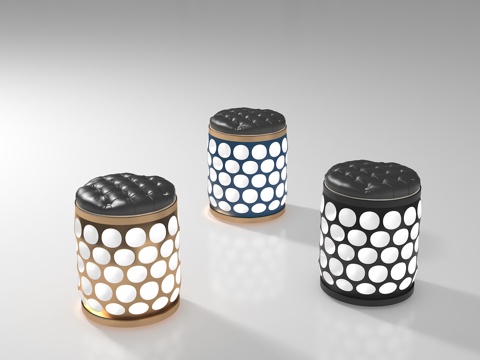  现代凳子3d模型 