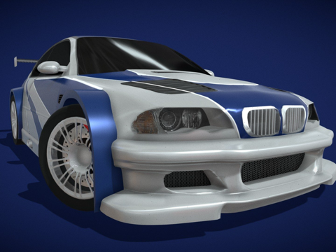  宝马M3 E46 GTR3d模型 