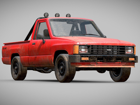  丰田皮卡海拉克斯19833d模型 