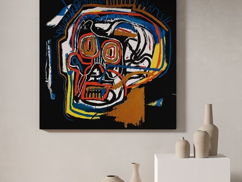  现代，简约，抽象，装饰画3d模型 