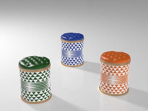  现代凳子3d模型 