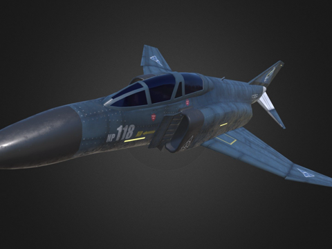  F-4鬼怪II MOBIUS-13d模型 