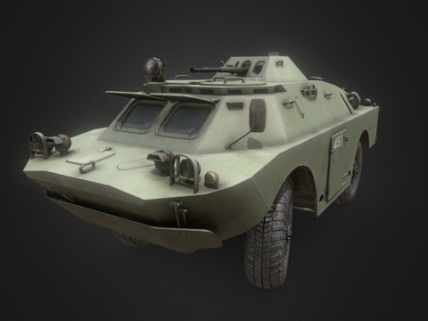  BRDM2装甲侦察车3d模型 