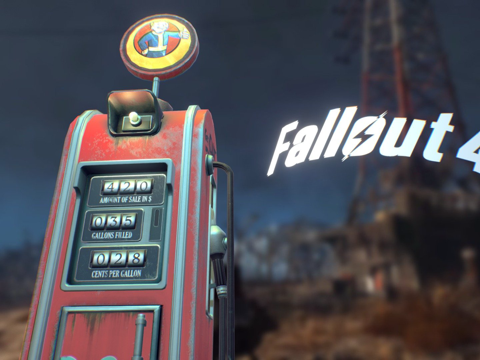  复古加油泵3d模型 