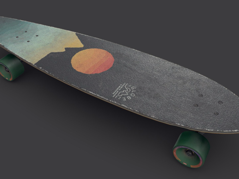  阿卡迪亚长板3d模型 