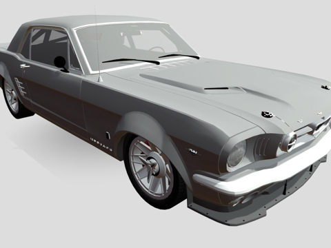  野马旧改装3d模型 