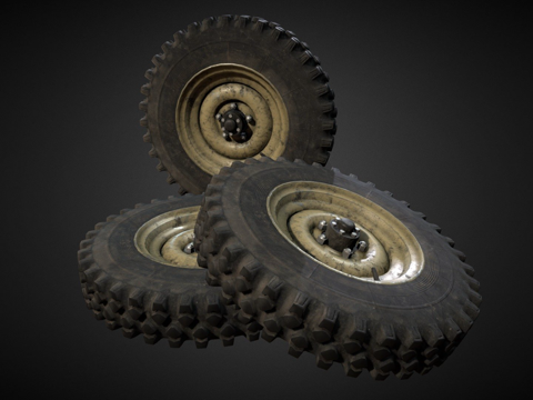  车轮YA-101用于嘎斯-693d模型 