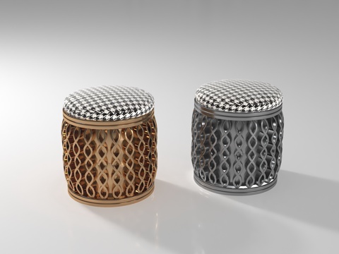  现代凳子3d模型 