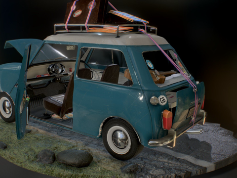  莫里斯库珀S - 奥斯汀迷你 - MK13d模型 