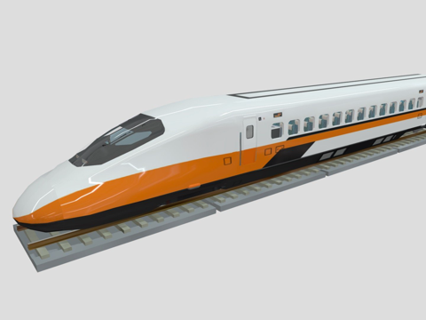  台湾高铁700T-内饰（车厢号01）3d模型 