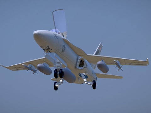  F-A18 C大黄蜂-战斗机3d模型 