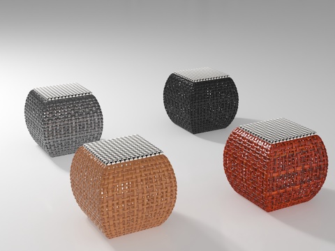  现代凳子3d模型 