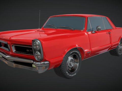  庞蒂克GTO 6.5L肌肉车3d模型 