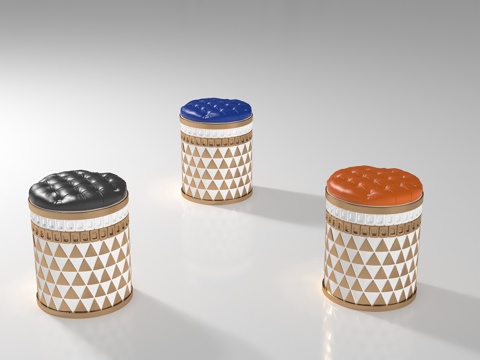  现代凳子3d模型 