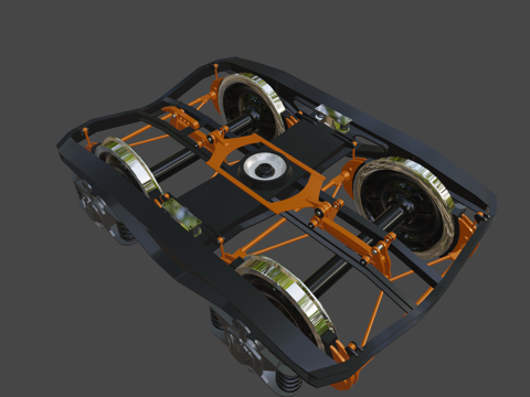  转向架 - Y25型3d模型 