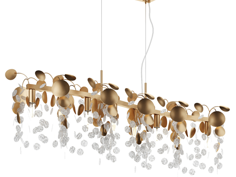  现代简约吊灯 吊灯 简约吊灯 餐厅吊灯 玻璃吊灯 轻奢吊灯3d模型 